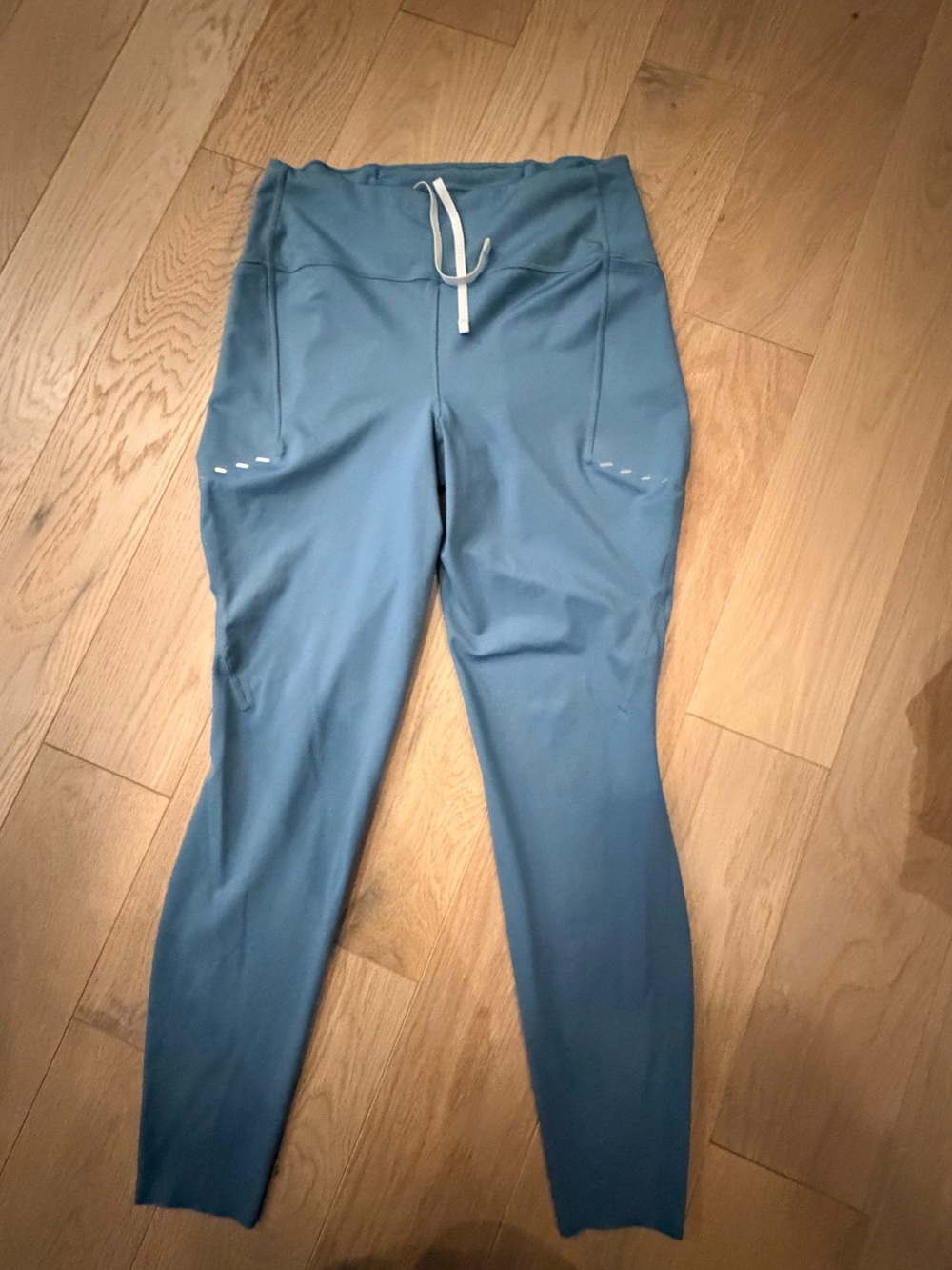 Nike swift Blue High-Waist Performance Leggings with Drawcord size L